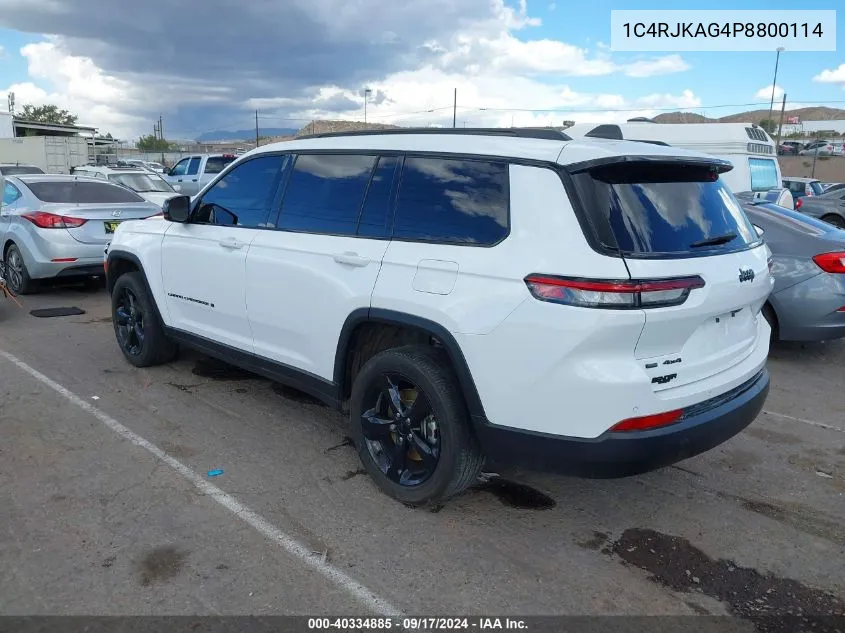 2023 Jeep Grand Cherokee L Altitude 4X4 VIN: 1C4RJKAG4P8800114 Lot: 40334885