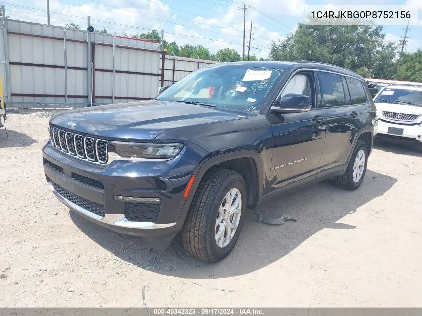 2023 Jeep Grand Cherokee L Limited 4X4 VIN: 1C4RJKBG0P8752156 Lot: 40342323