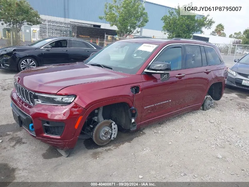 2023 Jeep Grand Cherokee 4Xe Overland VIN: 1C4RJYD61P8795007 Lot: 40400871