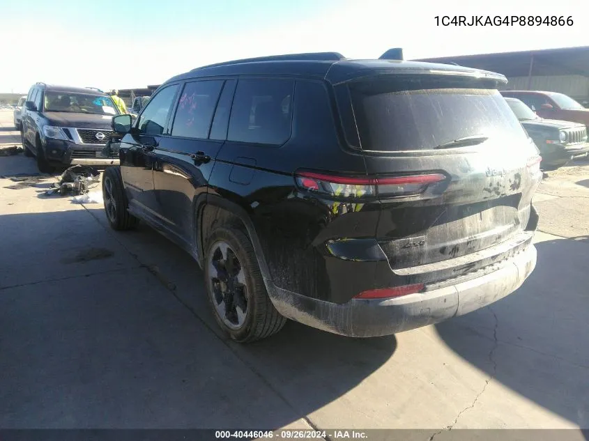 2023 Jeep Grand Cherokee L Altitude 4X4 VIN: 1C4RJKAG4P8894866 Lot: 40446046