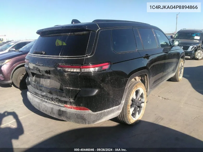 2023 Jeep Grand Cherokee L Altitude 4X4 VIN: 1C4RJKAG4P8894866 Lot: 40446046