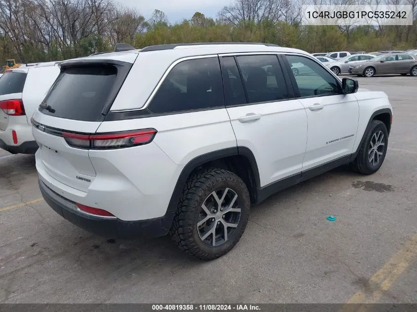 2023 Jeep Grand Cherokee Limited 4X2 VIN: 1C4RJGBG1PC535242 Lot: 40819358