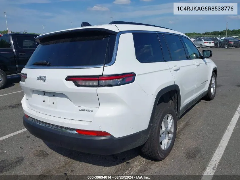 2024 Jeep Grand Cherokee L Laredo X 4X4 VIN: 1C4RJKAG6R8538776 Lot: 39694014