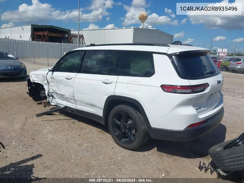 2024 Jeep Grand Cherokee L Altitude X 4X4 VIN: 1C4RJKAG2R8935496 Lot: 39730221