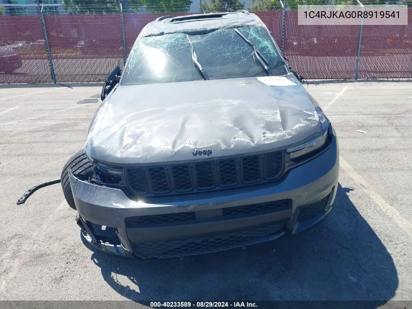 2024 Jeep Grand Cherokee L Altitude X 4X4 VIN: 1C4RJKAG0R8919541 Lot: 40233589