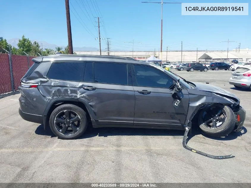 2024 Jeep Grand Cherokee L Altitude X 4X4 VIN: 1C4RJKAG0R8919541 Lot: 40233589