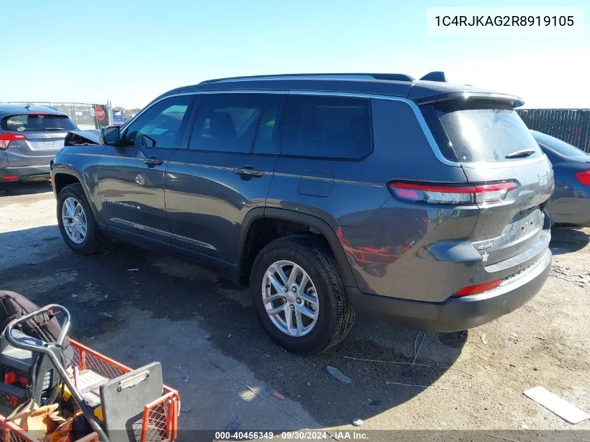 2024 Jeep Grand Cherokee L Laredo VIN: 1C4RJKAG2R8919105 Lot: 40456349