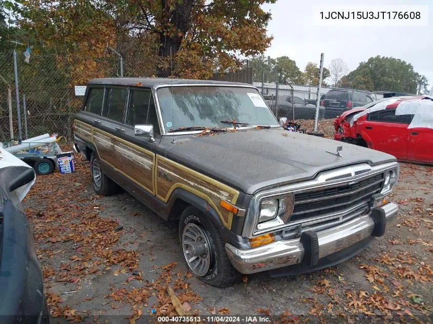 1988 Jeep Grand Wagoneer VIN: 1JCNJ15U3JT176608 Lot: 40735513