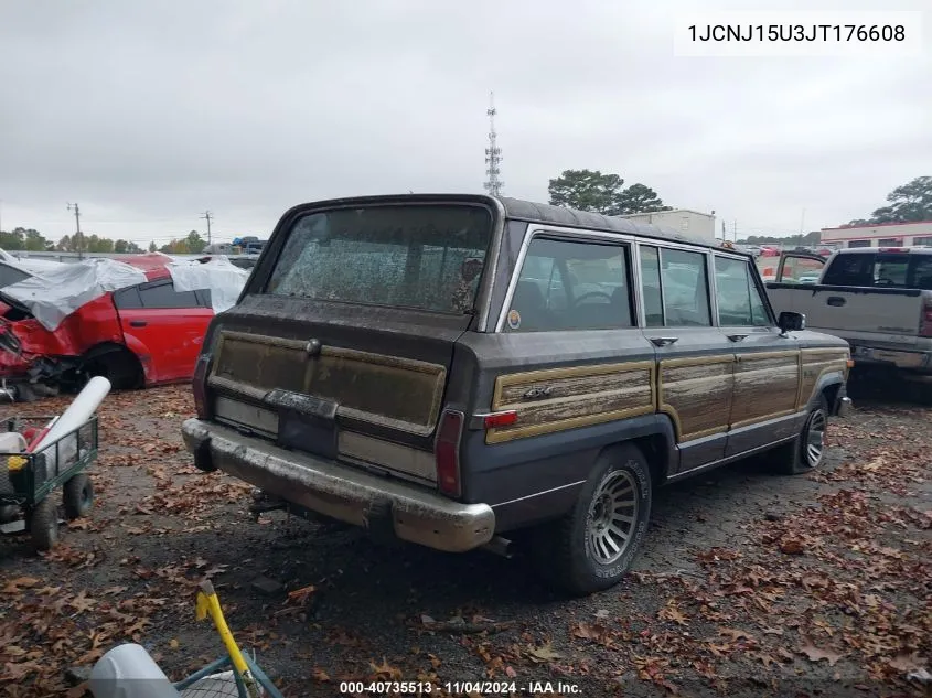 1988 Jeep Grand Wagoneer VIN: 1JCNJ15U3JT176608 Lot: 40735513