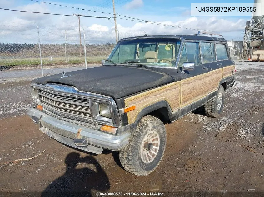 1989 Jeep Grand Wagoneer VIN: 1J4GS5872KP109555 Lot: 40800573