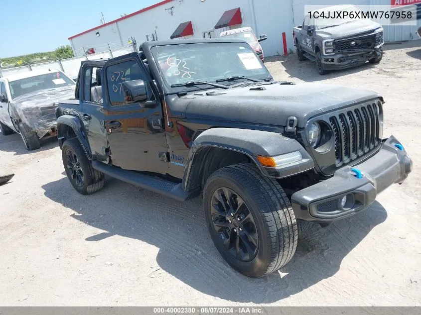 1C4JJXP6XMW767958 2021 Jeep Wrangler 4Xe Unlimited High Altitude 4X4