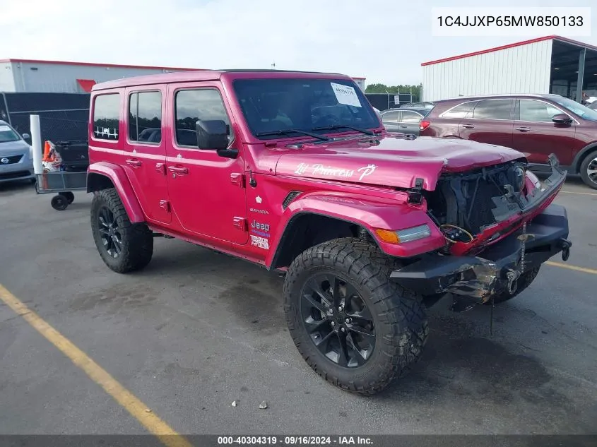 2021 Jeep Wrangler 4Xe Unlimited Sahara 4X4 VIN: 1C4JJXP65MW850133 Lot: 40304319