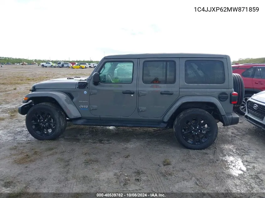 2021 Jeep Wrangler 4Xe Unlimited Sahara 4X4 VIN: 1C4JJXP62MW871859 Lot: 40539782