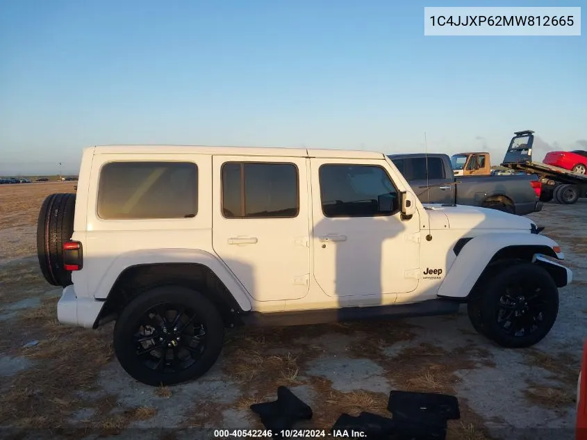 2021 Jeep Wrangler 4Xe Unlimited High Altitude 4X4 VIN: 1C4JJXP62MW812665 Lot: 40542246