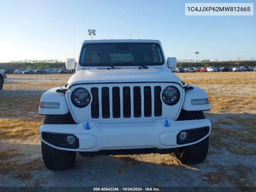 2021 Jeep Wrangler 4Xe Unlimited High Altitude 4X4 VIN: 1C4JJXP62MW812665 Lot: 40542246