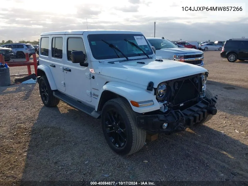 2021 Jeep Wrangler 4Xe Sahara 4Xe VIN: 1C4JJXP64MW857266 Lot: 40594877