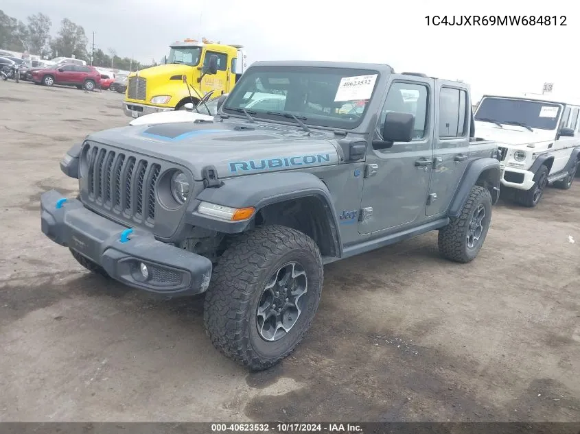 2021 Jeep Wrangler 4Xe Unlimited Rubicon 4X4 VIN: 1C4JJXR69MW684812 Lot: 40623532