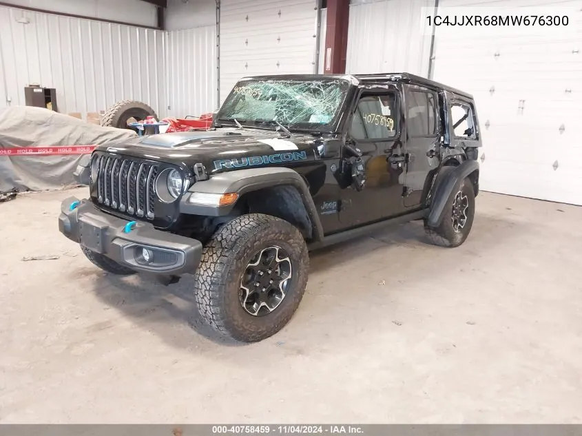 2021 Jeep Wrangler 4Xe Unlimited Rubicon 4X4 VIN: 1C4JJXR68MW676300 Lot: 40758459