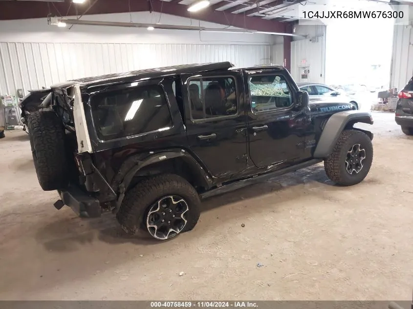 2021 Jeep Wrangler 4Xe Unlimited Rubicon 4X4 VIN: 1C4JJXR68MW676300 Lot: 40758459