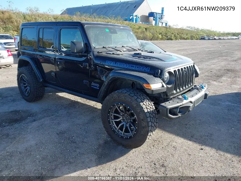 2022 Jeep Wrangler 4Xe Unlimited Rubicon 4X4 VIN: 1C4JJXR61NW209379 Lot: 40766387