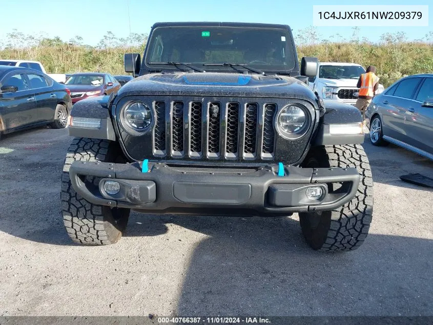 2022 Jeep Wrangler 4Xe Unlimited Rubicon 4X4 VIN: 1C4JJXR61NW209379 Lot: 40766387