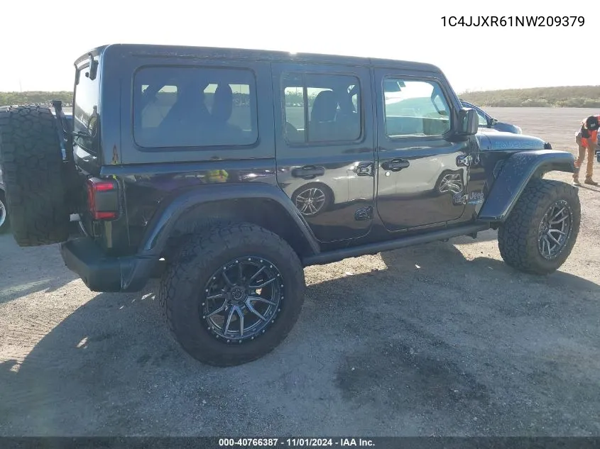 2022 Jeep Wrangler 4Xe Unlimited Rubicon 4X4 VIN: 1C4JJXR61NW209379 Lot: 40766387