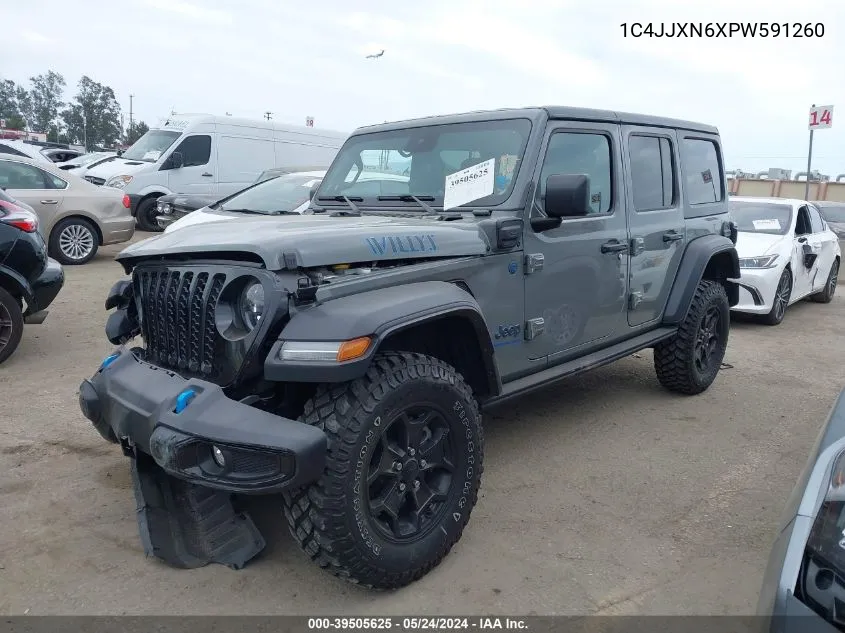 2023 Jeep Wrangler 4Xe 4X4 VIN: 1C4JJXN6XPW591260 Lot: 39505625