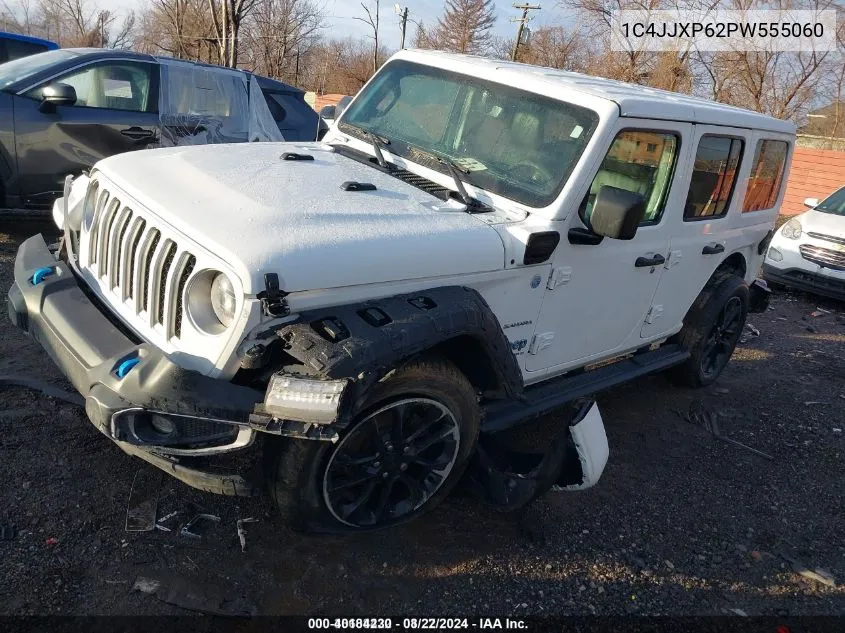 2023 Jeep Wrangler 4Xe Sahara 4X4 VIN: 1C4JJXP62PW555060 Lot: 40184230