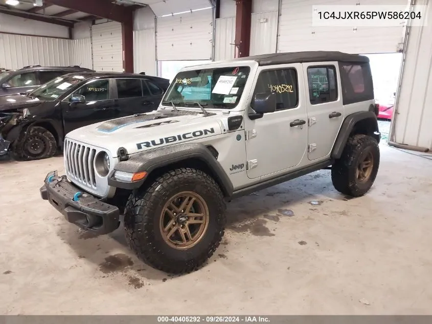 2023 Jeep Wrangler 4Xe Rubicon 4X4 VIN: 1C4JJXR65PW586204 Lot: 40405292