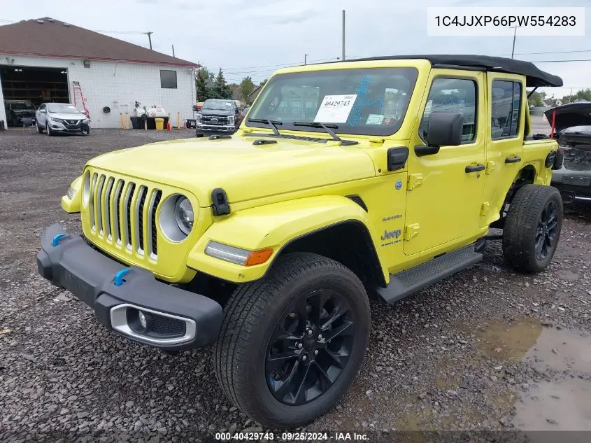 2023 Jeep Wrangler 4Xe Sahara 4X4 VIN: 1C4JJXP66PW554283 Lot: 40429743