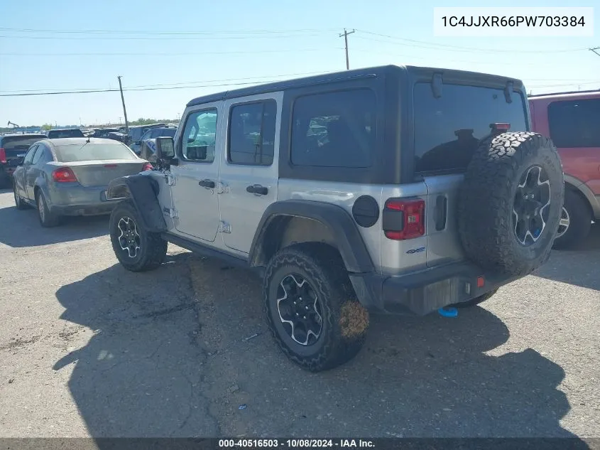 2023 Jeep Wrangler 4Xe Rubicon 4X4 VIN: 1C4JJXR66PW703384 Lot: 40516503