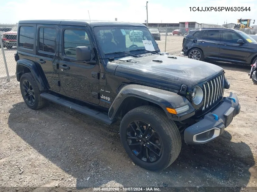 2023 Jeep Wrangler 4Xe Sahara 4X4 VIN: 1C4JJXP65PW630544 Lot: 40520268