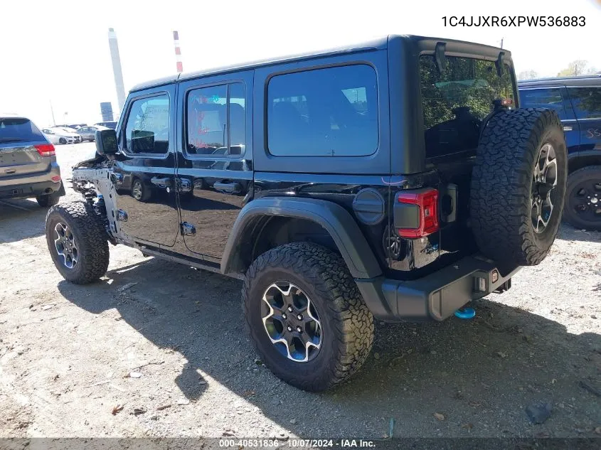 2023 Jeep Wrangler 4Xe Rubicon 4X4 VIN: 1C4JJXR6XPW536883 Lot: 40531836