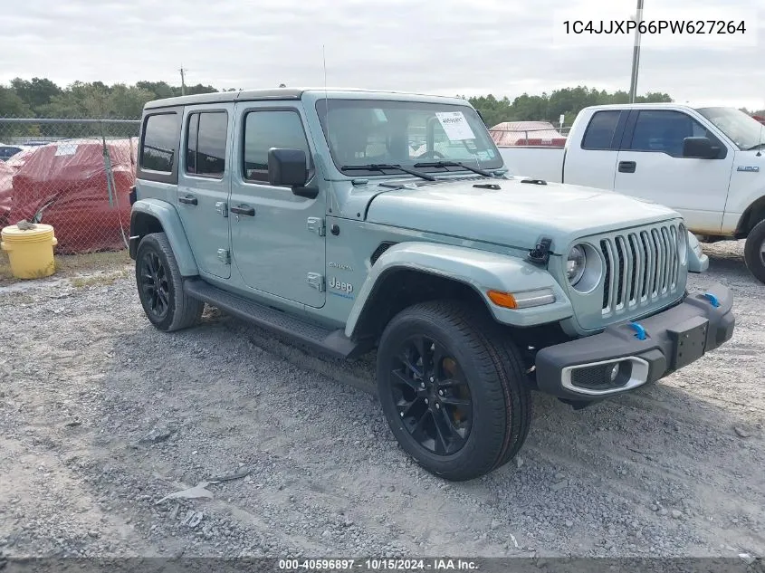 2023 Jeep Wrangler 4Xe Sahara 4X4 VIN: 1C4JJXP66PW627264 Lot: 40596897