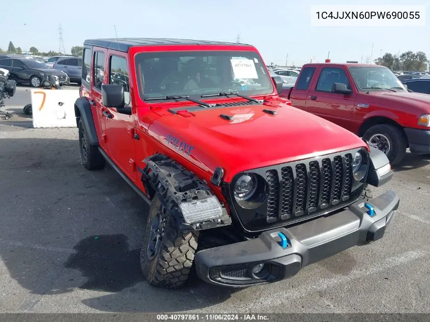 2023 Jeep Wrangler 4Xe 4X4 VIN: 1C4JJXN60PW690055 Lot: 40797861