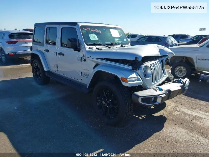 2023 Jeep Wrangler 4Xe Sahara 4X4 VIN: 1C4JJXP64PW555125 Lot: 40816282