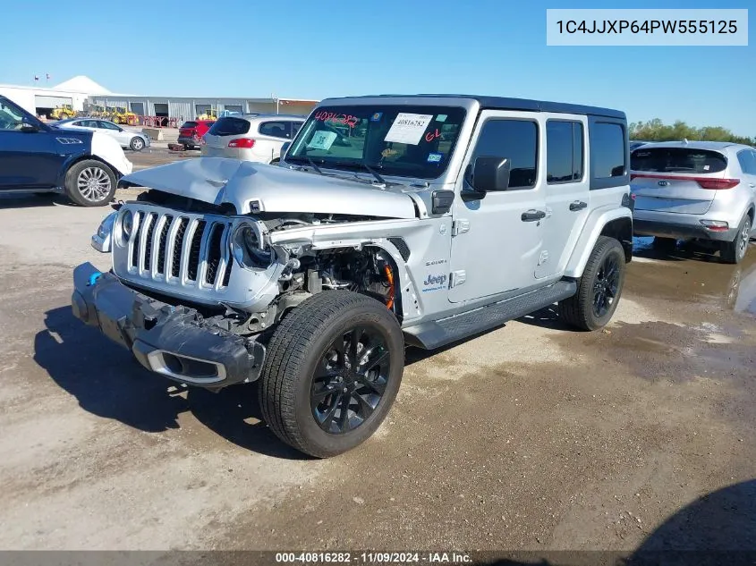 2023 Jeep Wrangler 4Xe Sahara 4X4 VIN: 1C4JJXP64PW555125 Lot: 40816282