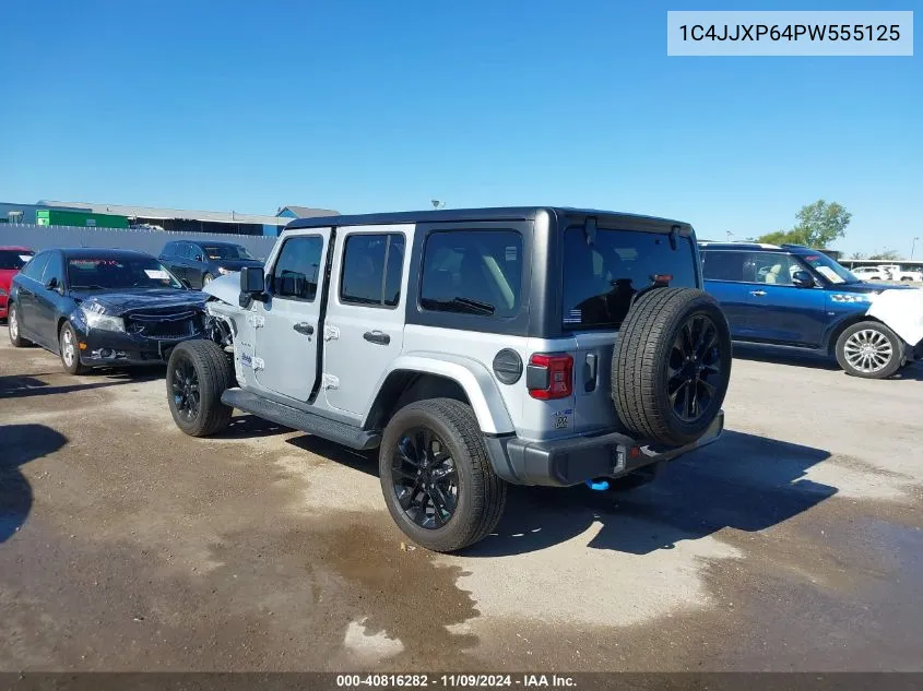 2023 Jeep Wrangler 4Xe Sahara 4X4 VIN: 1C4JJXP64PW555125 Lot: 40816282