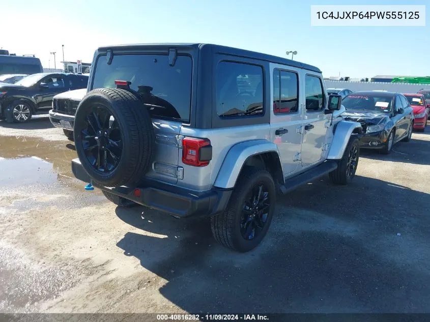 2023 Jeep Wrangler 4Xe Sahara 4X4 VIN: 1C4JJXP64PW555125 Lot: 40816282