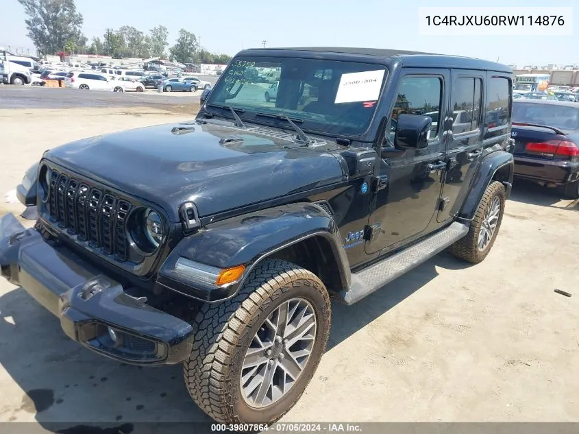 2024 Jeep Wrangler 4Xe High Altitude VIN: 1C4RJXU60RW114876 Lot: 39807864