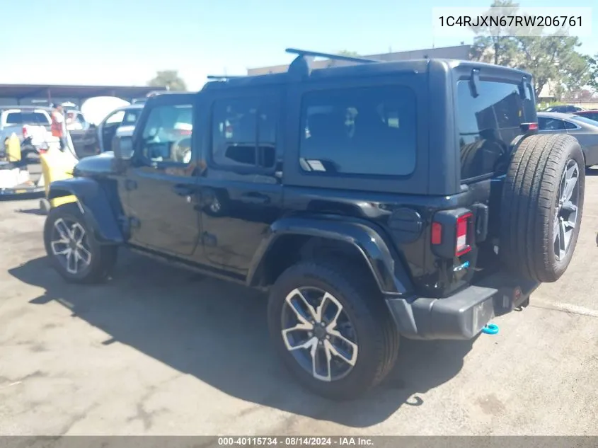 2024 Jeep Wrangler 4Xe Sport S VIN: 1C4RJXN67RW206761 Lot: 40115734