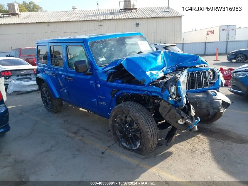 2024 Jeep Wrangler 4Xe Sahara 4Xe VIN: 1C4RJXP69RW316983 Lot: 40538981