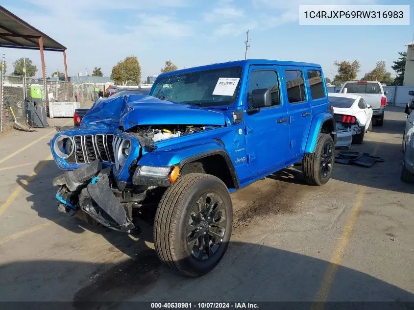 2024 Jeep Wrangler 4Xe Sahara 4Xe VIN: 1C4RJXP69RW316983 Lot: 40538981