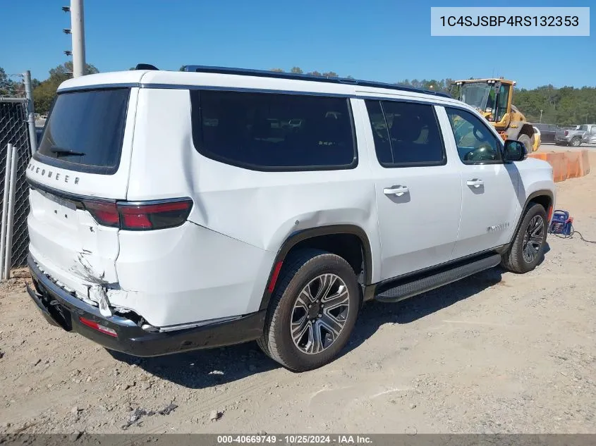 2024 Jeep Wagoneer L Series Ii 4X4 VIN: 1C4SJSBP4RS132353 Lot: 40669749