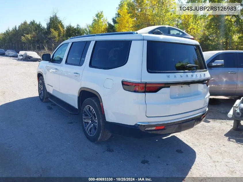 2024 Jeep Wagoneer Series Ii 4X2 VIN: 1C4SJUBP2RS126983 Lot: 40693330