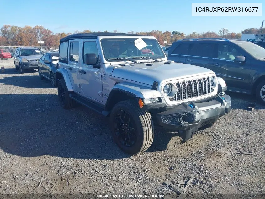 2024 Jeep Wrangler 4Xe Sahara 4Xe VIN: 1C4RJXP62RW316677 Lot: 40702610