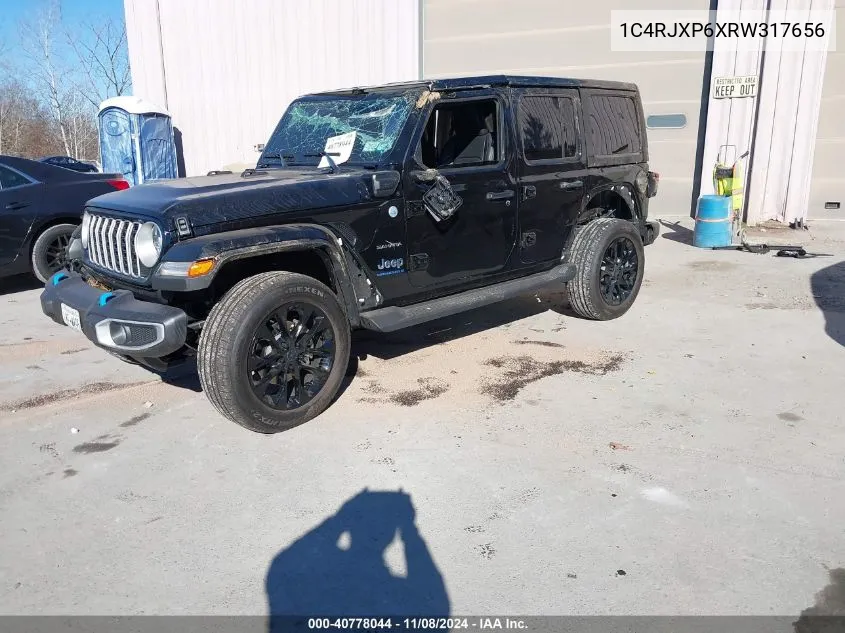 2024 Jeep Wrangler 4Xe Sahara 4Xe VIN: 1C4RJXP6XRW317656 Lot: 40778044