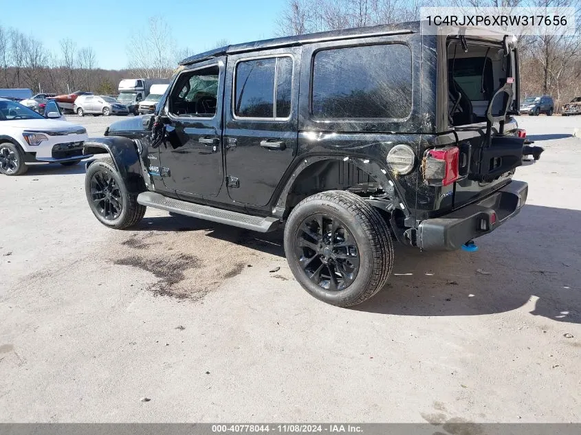 2024 Jeep Wrangler 4Xe Sahara 4Xe VIN: 1C4RJXP6XRW317656 Lot: 40778044