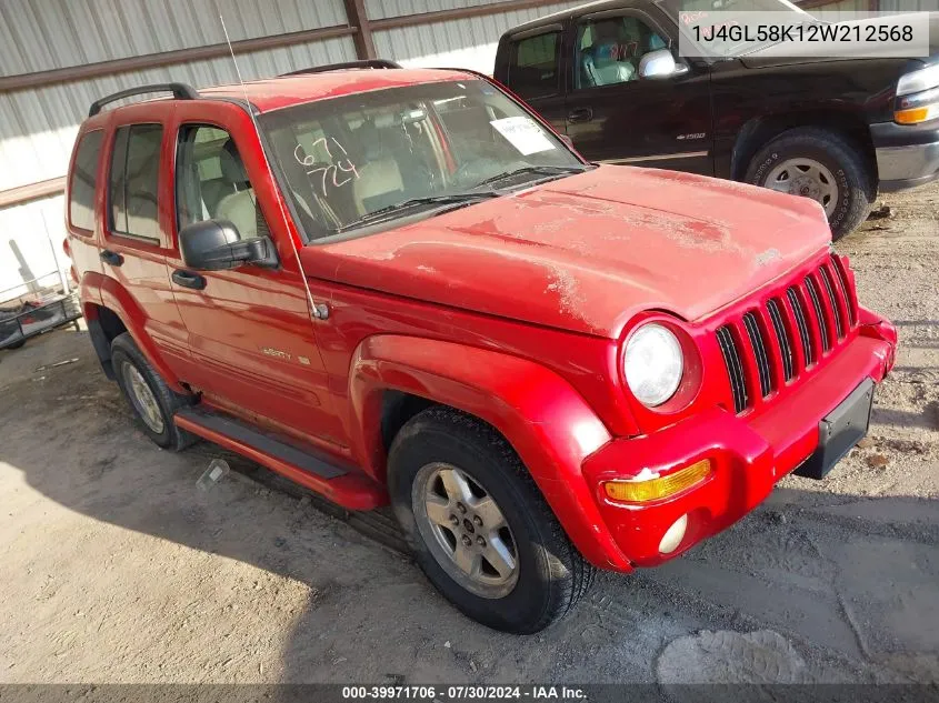 2002 Jeep Liberty Limited Edition VIN: 1J4GL58K12W212568 Lot: 40772729