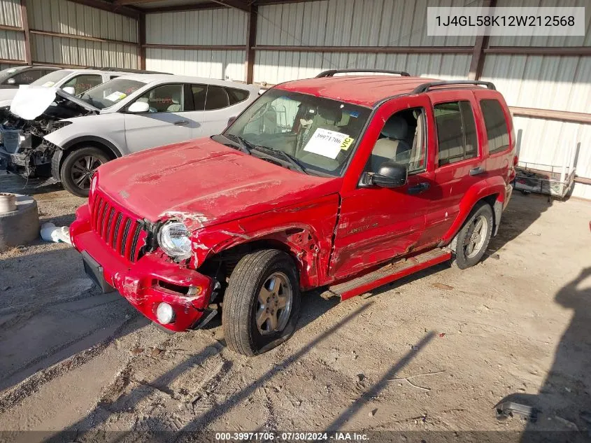 2002 Jeep Liberty Limited Edition VIN: 1J4GL58K12W212568 Lot: 40772729